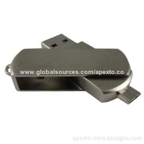 New OTG USB Flash Drive with 8 or 16GB Capacity, Supports PC and Mobile Phone